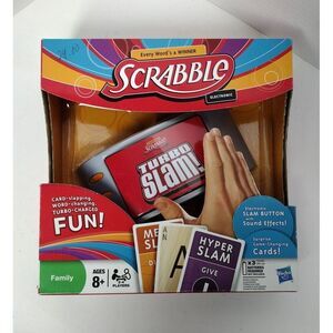 Hasbro Scrabble Electronic Turbo Slam Board Game, BRAND NEW IN BOX